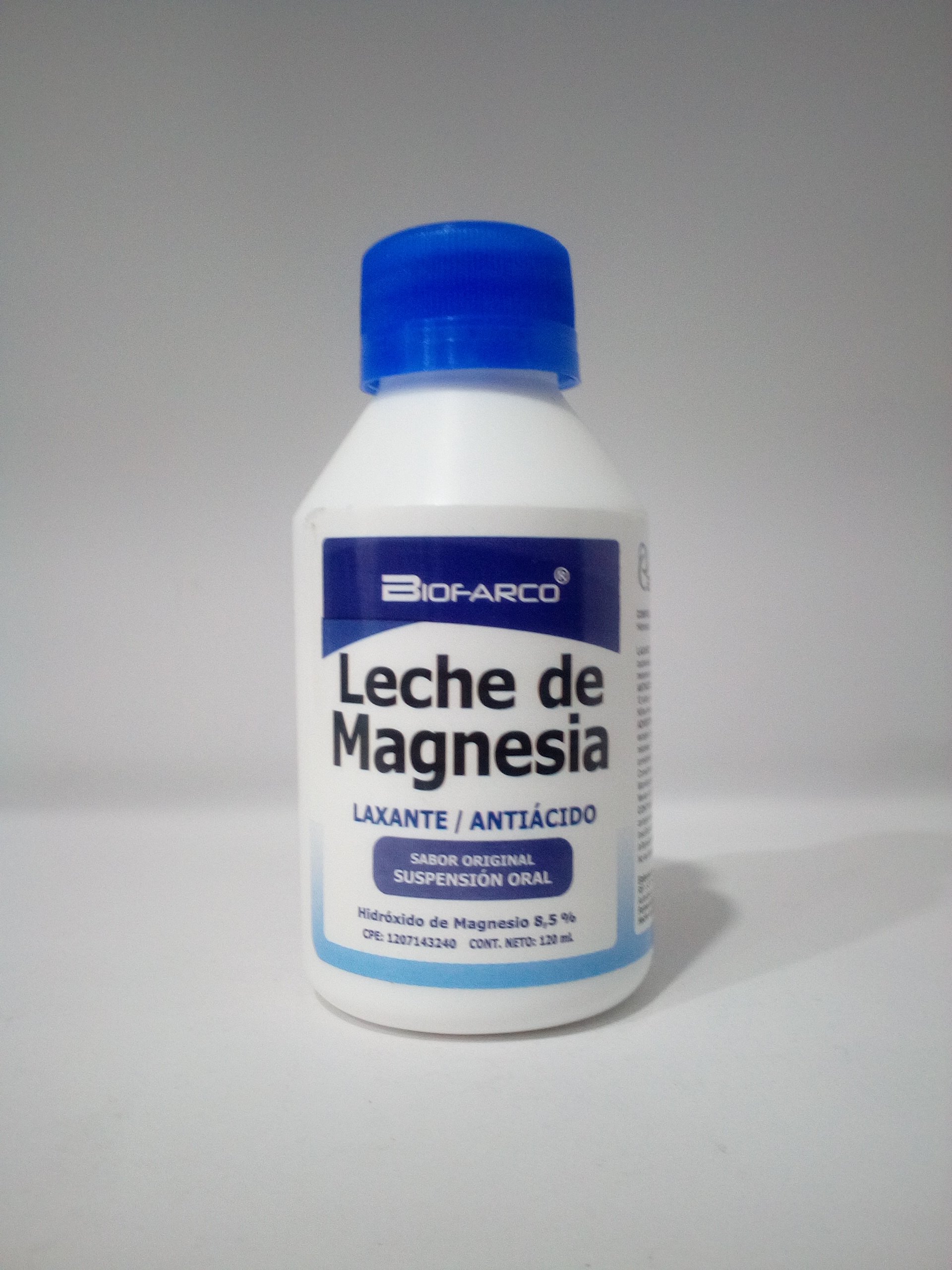 Leche Magnesia Sabor Original 120Ml Biofarco None